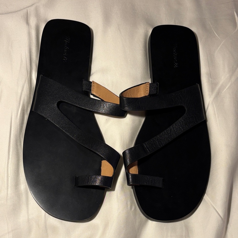 Madewell Black Strappy Sandals